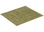 Vossen Badematte »Exclusive«, rutschhemmend beschichtet, fussbodenheizungsgeeignet, Badteppich, Uni-Farben, Karo Muster, Hoch-Tief Effekt, reine Baumwolle