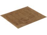 Vossen Badematte »Exclusive«, rutschhemmend beschichtet, fussbodenheizungsgeeignet, Badteppich, Uni-Farben, Karo Muster, Hoch-Tief Effekt, reine Baumwolle