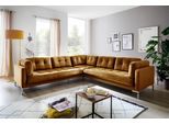 Wohnlandschaft TRENDS BY HG "Landau U-Form", braun (messing), B:265cm H:75cm T:264cm, Sofas, Wohnlandschaft, in Cord-Stoff mit Metallfuß