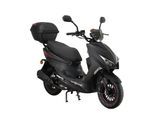 Alpha Motors Mofaroller Speedstar FI 50 ccm 25 km/h EURO 5 mattschwarz inkl. Topcase