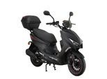Alpha Motors Mofaroller Speedstar FI 50 ccm 25 km/h EURO 5 mattschwarz inkl. Topcase