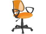 Jugenddrehstuhl Kiddy CD ca. 58x75-92x45 cm Orange