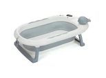 Xxxl Babybadewanne , Weiß, Hellgrau , Kunststoff , 49x20.5x81.5 cm , faltbar , Pflegen, Baden, Babybadewannen