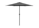 vidaXL Sonnenschirm mit Aluminium-Mast 270x246 cm Anthrazit