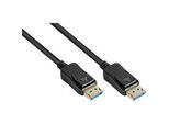 DisplayPort 2.0 Kabel Good Connections, bis 8K, bis 54 Gbit/s, Kupferleitungen, Verriegelungsschutz, Länge 1 m, schwarz
