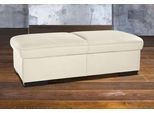 Hocker EXXPO - SOFA FASHION "Salerno Bankhocker, bequem und komfortabel", beige (keramik), B:140cm H:46cm T:67cm, Hybrid Lederfaserstoff (Grundgewebe 41% Lederfaser, 39% Polyester, 20% Baumwolle) 100%PU;NaturLeder;Primabelle-Microfaser (100% Polyester);Luxus-Microfaser (100% Polyester);Luxus-Kunstleder, Hocker, Polsterhocker