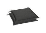 Xxxl Gartensitzkissenset , Anthrazit , Textil , 2-teilig , Uni , Füllung: Schaumstoff, Vlies , 45x5x47 cm , Oeko-Tex® Standard 100 , pflegeleicht, hochwertige Qualität, langlebig, für den Außenbereich geeignet, mittels Bändern zu befestigen , Gartenmöbel, Gartenpolster & Auflagen, Gartenkissen