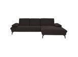 Dieter Knoll Ecksofa , Mokka , Textil , Ottomane rechts, L-Form , 299x157 cm , Goldenes M , Typenauswahl, Fußauswahl, Stoffauswahl, seitenverkehrt erhältlich, Hocker erhältlich, Rücken echt , Wohnzimmer, Sofas & Couches, Wohnlandschaften, Ecksofas