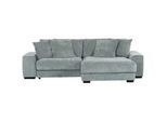 Carryhome Ecksofa , Grau , Textil , Buche , massiv , Füllung: Polyetherschaumkern , Ottomane rechts, seitenverkehrt montierbar, L-Form , 280x190 cm , Stoffauswahl, Rücken echt , Wohnzimmer, Sofas & Couches, Wohnlandschaften, Ecksofas