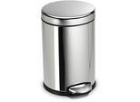 simplehuman Treteimer CW1851CB polierter fingerabdrucksicherer Edelstahl, rund, 4,5 l