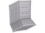 Xxxl Sesselauflagenset , Grau , Textil , 6-teilig , Raute , Füllung: Schaumstoff, Vlies , 50x6x120 cm , Oeko-Tex® Standard 100 , pflegeleicht, hochwertige Qualität, langlebig, für den Außenbereich geeignet, mittels Bändern zu befestigen, mittels Gurtband zu befestigen , Gartenmöbel, Gartenpolster & Auflagen, Sesselauflagen