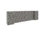 vidaXL H-förmiger Gabionen-Pflanzkorb Stahldraht 260x40x80 cm