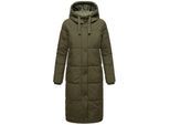 MARIKOO Damen Winter Steppmantel Stepp Jacke Mantel Parka warm mit Kapuze Soranaa