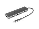 USB-C Hub Good Connections, 10er-Port mit 2 x HDMI, 1 x DisplayPort, 1 x USB-C, 2 x USB 3.0 A, 1 x USB 2.0 A, 1 x RJ45, 1 x Kartenleser, anthrazit