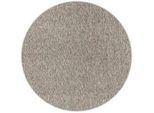 Novel Flachwebeteppich , Beige , Textil , Uni , rund , Oeko-Tex® Standard 100 , pflegeleicht , Teppiche Und Böden, Teppiche, Runde Teppiche