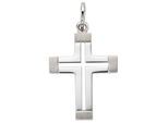 Kreuzanhänger JOBO "Anhänger Kreuz", weiß (weißgold 585), Schmuckanhänger, Damen, Weißgold 585, 585 Weißgold