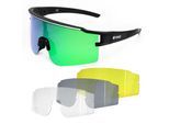 YEAZ Sport-Sonnenbrille Weiß/Blau SUNTHRILL Set