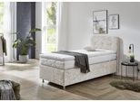 Boxspringbett "Sapporo", beige, L:210cm, WESTFALIA SCHLAFKOMFORT, Komplettbetten, Boxspringbett, Inkl. Zierkissen, wählbar in H2, H3 & H4