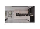 Winkelküche ARONA 350x290 cm Küchenzeile Eckküche Küche Kaschmir beige + Schwarz