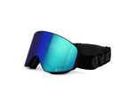 YEAZ Magnet-Ski-Snowboardbrille grün verspiegelt/schwarz APEX