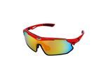 YEAZ Sport-Sonnenbrille rot/schwarz/rot SUNRAY