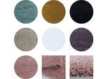 Runde Hochflor Teppich - Flauschiger Langflor Shaggy Teppich, Wohnzimmerteppich