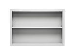 Schäfer Shop Select Aufsatzregal MS, 2 OH, B 1200 x T 400 x H 800 mm, Stahlblech, Lichtgrau
