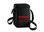multifanshop Umhängetasche - Stuttgart - Herzschlag - Druck rot - Tasche