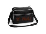 multifanshop Retrotasche - St. Pauli - Textmarker - Druck braun - Tasche