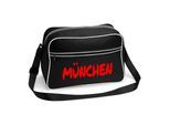 multifanshop Retrotasche - München rot - Textmarker - Druck rot - Tasche