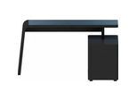 Eckschreibtisch JAHNKE "CSL 465", schwarz (schwarz matt), B:154cm H:76cm T:60cm, Tische