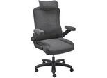 Livetastic Chefsessel , Schwarz , Kunststoff, Textil , Drehkreuz , 80x125-133x75 cm , Büromöbel, Bürostühle, Chefsessel