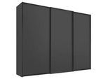 Moderano Schwebetürenschrank , Anthrazit , Holzwerkstoff , 6 Fächer , 298x240x68 cm , Goldenes M, BQ - Bündnis für Qualität, Made in Germany , Typenauswahl, Beimöbel erhältlich, umfangreiches Zubehör erhältlich, in verschiedenen Holzarten erhältlich, in verschiedenen Größen erhältlich , Schlafzimmer, Komplette Schlafzimmer und Serien, Schlafzimmerserien