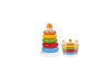 Pilsan bunter Stapelturm 03267, Stapelspaß, 5 bunte Ringe, Stapelpyramide
