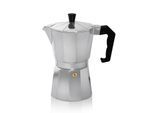Espressokocher Italiano f. 6 Tassen silber