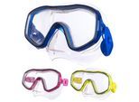 SALVAS Kinder Tauch Maske Smile Schnorchel Taucher Anti Schwimm Brille Silikon Farbe: blau