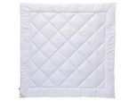 Goldeck Austria Ganzjahresdecke , Weiß , Textil , Füllung: Polyester, Vlies, Hohlfaser , 220x240 cm , ISO 9001, Oeko-Tex® Standard 100, Made in Europe , atmungsaktiv, hygienisch, Übergröße, für Hausstauballergiker geeignet, temperaturausgleichend, feuchtigkeitsregulierend, antibakteriell, weich und anschmiegsam, pflegeleicht , Heimtextilien, Kopfpolster & Bettdecken, Bettdecken, Ganzjahresdecken