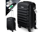 KESSER® Reisekoffer Hartschalen-Koffer Inkl. Kofferwaage + Gepäckanhänger Trolley Gepäck Rollkoffer Zahlenschloss 4 Rollen ABS-Hartschale Teleskopgriff