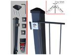 Fa-Bausysteme Doppelstabzaun Anthrazit 6-5-6 Plättchen 830 mm 50 m