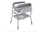 Chicco Babybadewanne , Graphitfarben , Metall, Kunststoff , 63.5x103x107 cm , Pflegen, Baden, Babybadewannen
