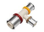 KAN-therm KAN-press 6in1 T-Stück 1009257063 25 x 32 x 25 mm, PPSU, reduziert, mit Presshülse