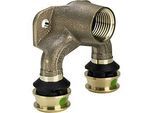 Viega Raxofix Doppelwandscheibe 645960 20mmxRp 1/2x20mm, Siliziumbronze, mit SC-Contur