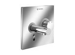Schell Linus Fertigmontageset 019322899 Frontplatte Edelstahl, mit 170 mm Auslauf, Infrarot-Sensor-Elektronik, Mischwasser, Netzbetrieb