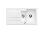 Villeroy & Boch Architectura Einbauspüle 336502RW mit Ablaufgarnitur und Exzenterbetätigung, Stone White