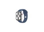 Apple Watch SE GPS + Cellular 44mm - Silver Aluminium Case with Denim Sport Band - S/M