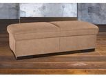 Hocker EXXPO - SOFA FASHION "Salerno Bankhocker, bequem und komfortabel", braun (cappuccino), B:140cm H:46cm T:67cm, Hybrid Lederfaserstoff (Grundgewebe 41% Lederfaser, 39% Polyester, 20% Baumwolle) 100%PU;NaturLeder;Primabelle-Microfaser (100% Polyester);Luxus-Microfaser (100% Polyester);Luxus-Kunstleder, Hocker, Polsterhocker