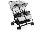 Chicco Zwillingswagen , Grau , Metall , 78x101x88 cm , Einhand-Faltmechanismus , Baby on Tour, Kinderwagen, Geschwisterwagen & Zwillingskinderwagen