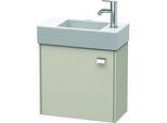 Duravit Brioso Waschtischunterbau BR4051L1091 484x239mm, Taupe, Tür links, Griff Chrom
