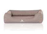 Knuffelwuff Tierbett »Leon Velour XXL, 120 x 85 cm, Beige/Grau«