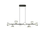 LED-Hängeleuchte Untsy Chrom-/Titanfarben max.56 Watt
